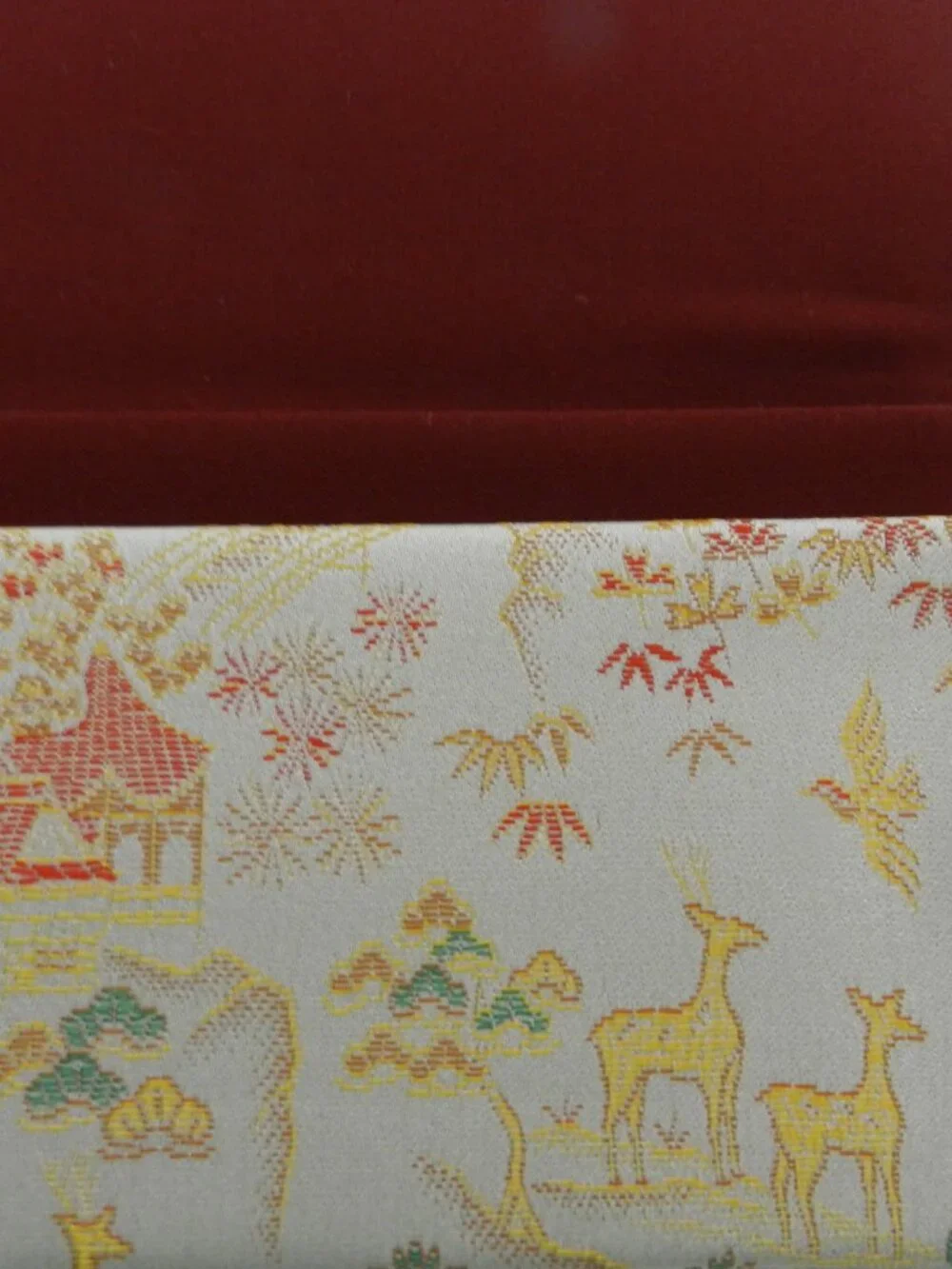 Kyoto Traditional Long wallet Classic Deer landscape Brocade made in Japan NEW